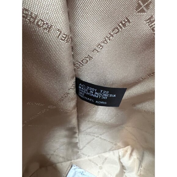 Michael Kors tote bag carmen large leather tote purse light sand - Picture 10 of 11